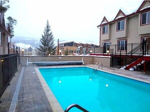 Outdoor pool, a heated pool - Entire 3-Bed. 8-Person Winter Park Condo With Hot Tub & Amazing Location (Winter Park)