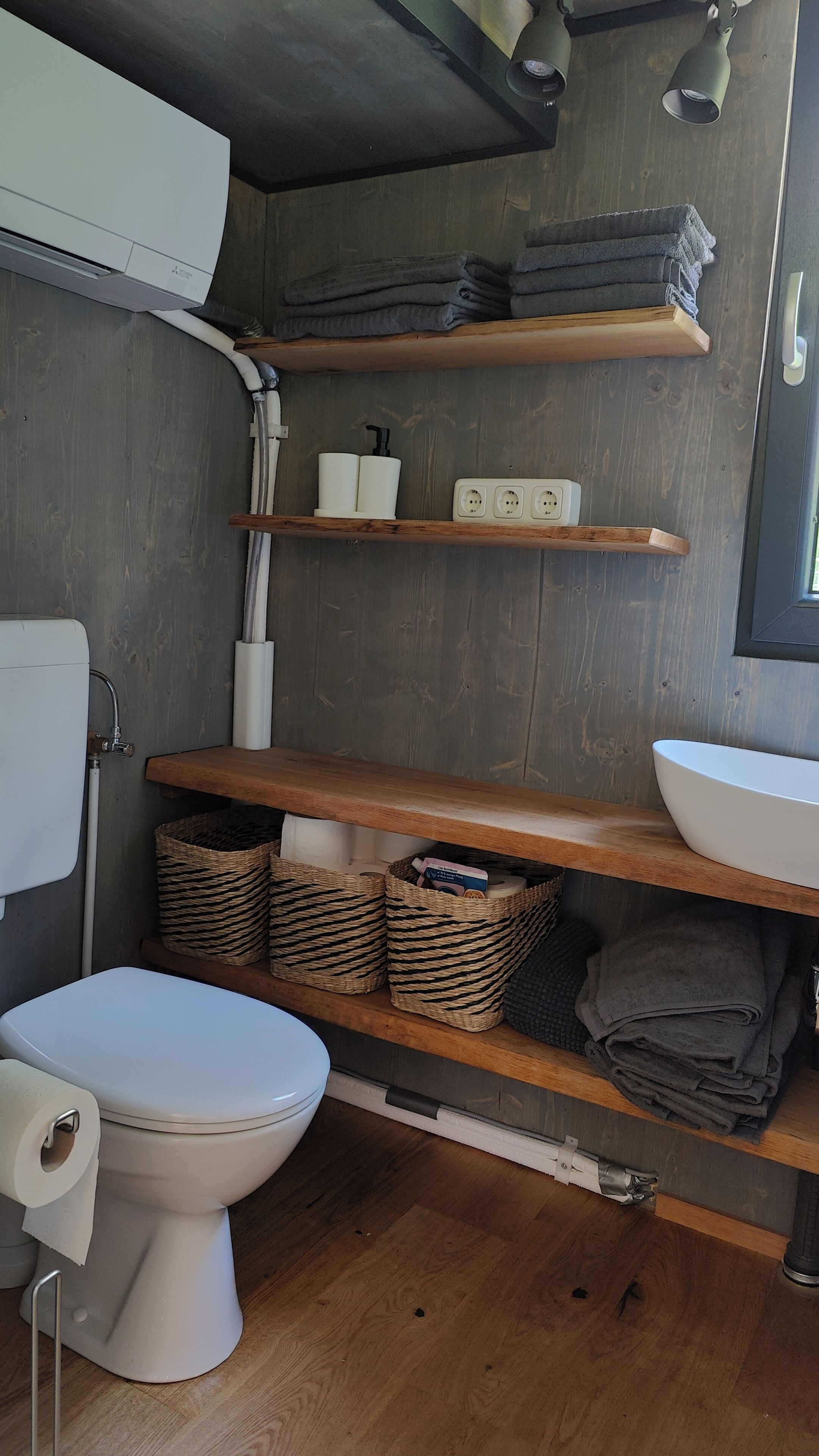 TinyHousebeiDresden Häuschen bis 7 Personen, Kaminofen, große Terrasse - Nähe Sächsische Schweiz | Baño