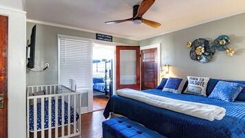 4 chambres, fer et planche à repasser, lit parapluie, Wi-Fi