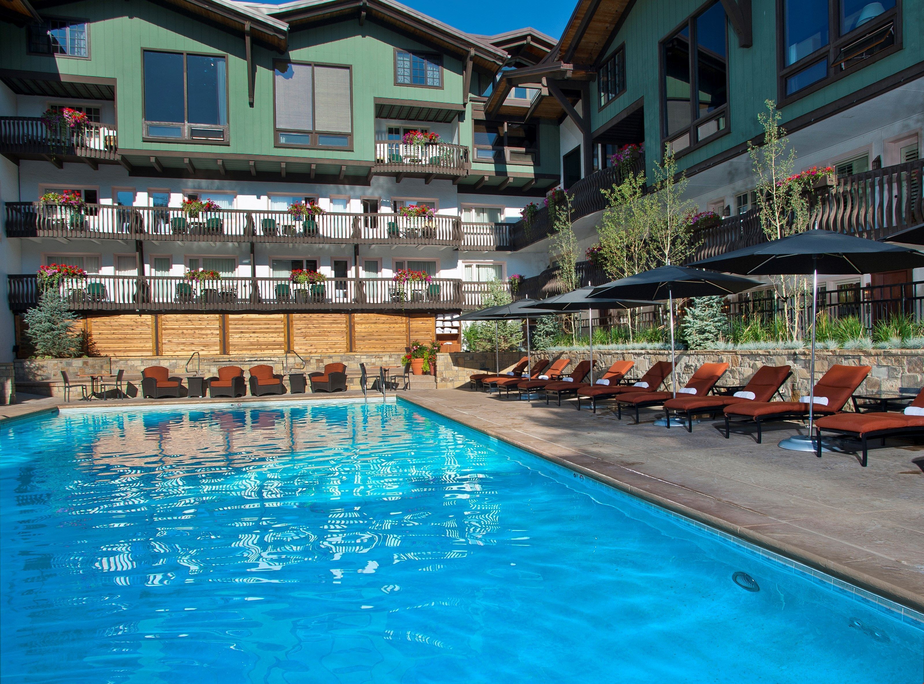 A heated pool