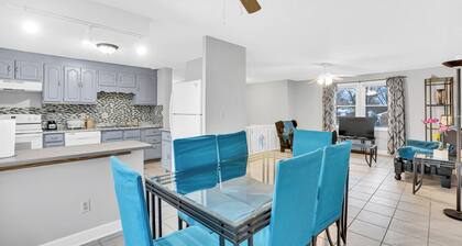 Entire 4 bedrooms & free parking on a private corner lot.