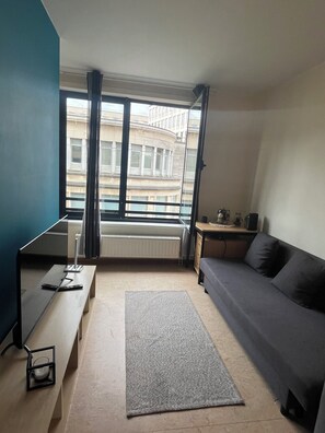 Living area - Apartment in a secure residence between Grand Place and Central Station (Bruxelles)