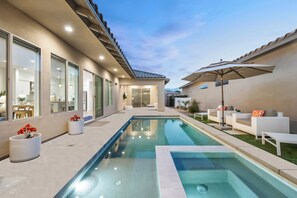 A heated pool
