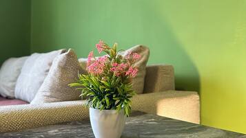 Appartement, vue ville | Coin séjour