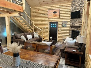 Smart TV, chimenea