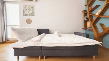 1 dormitori, planxa i posts de planxar, wifi i roba de llit