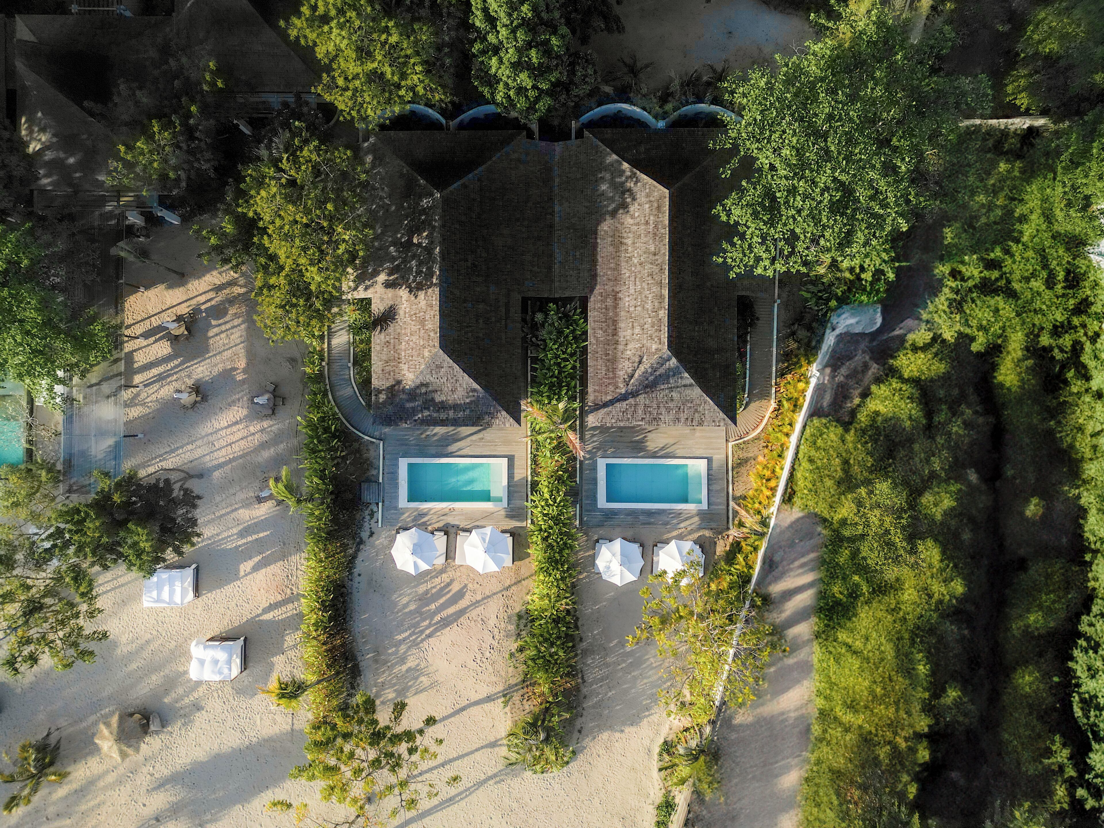 Villa, 2 soverom, ved strandkanten (Pool) | Sengetøy i egyptisk bomull, sengetøy av topp kvalitet og minibar