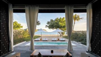 Villa, 2 habitaciones, frente al mar (Pool) | Vista a la playa o el mar