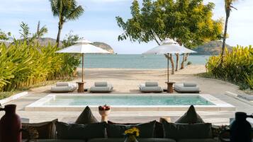 Vue sur la plage/l’océan