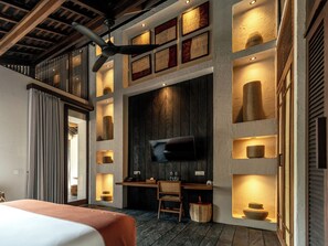 Huvila, 2 makuuhuonetta, rannan lähellä (Pool) | Egyptinpuuvillaiset lakanat, ylelliset vuodevaatteet, minibaari