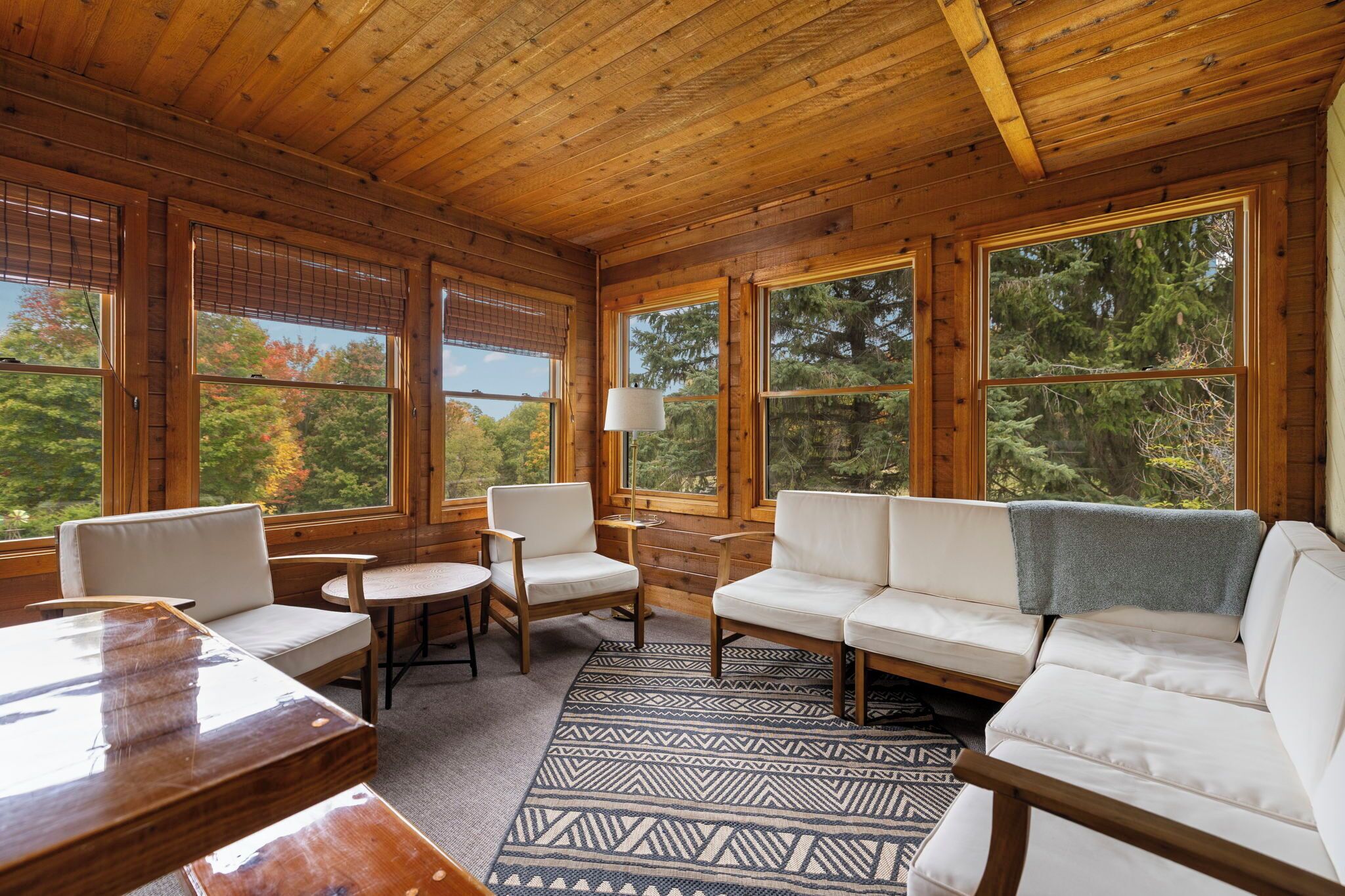 Smart TV, fireplace, table tennis, computer monitors