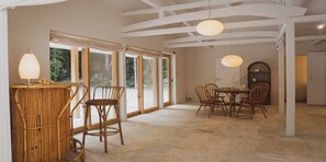 Luxury Villa | Living area | 50-inch flat-screen TV with digital channels