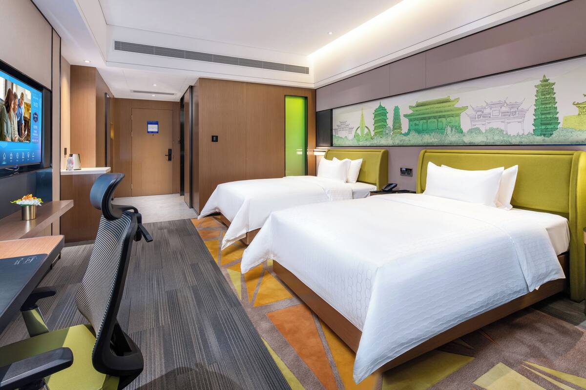 ห้องซูพีเรียดับเบิล | ผ้าม่านกันแสง, เตารีด/โต๊ะรีดผ้า, Wi-Fi ฟรี
