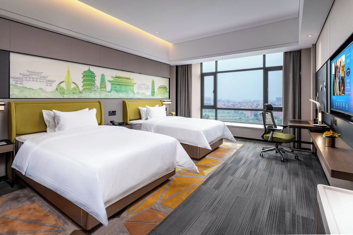 Business Double Room | Blackout curtains, iron/ironing board, free WiFi