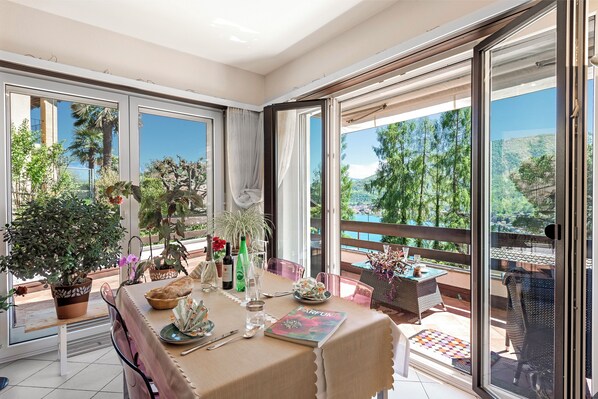 Dining - Apartment Graziella With Pool And View, Ponte Tresa, Switzerland (Ponte Tresa)