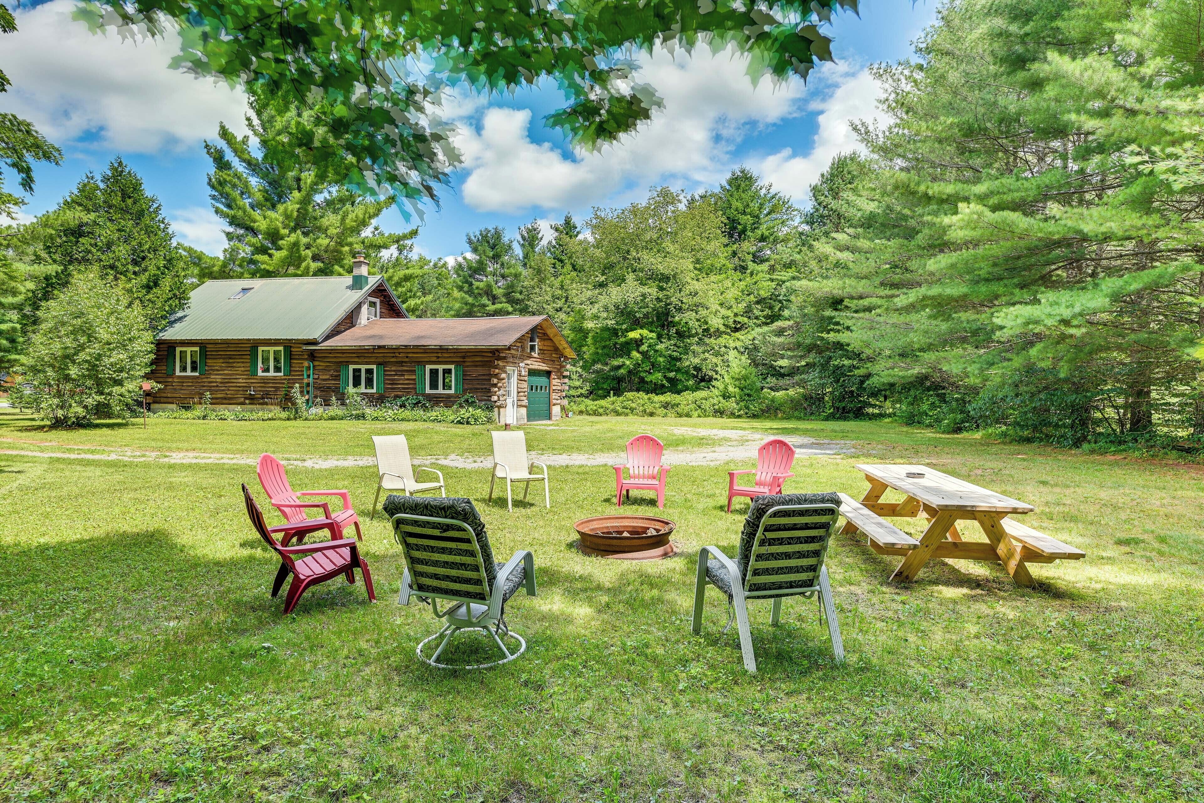 Log Cabin in Forestport w/ Game Room & Fire Pit!