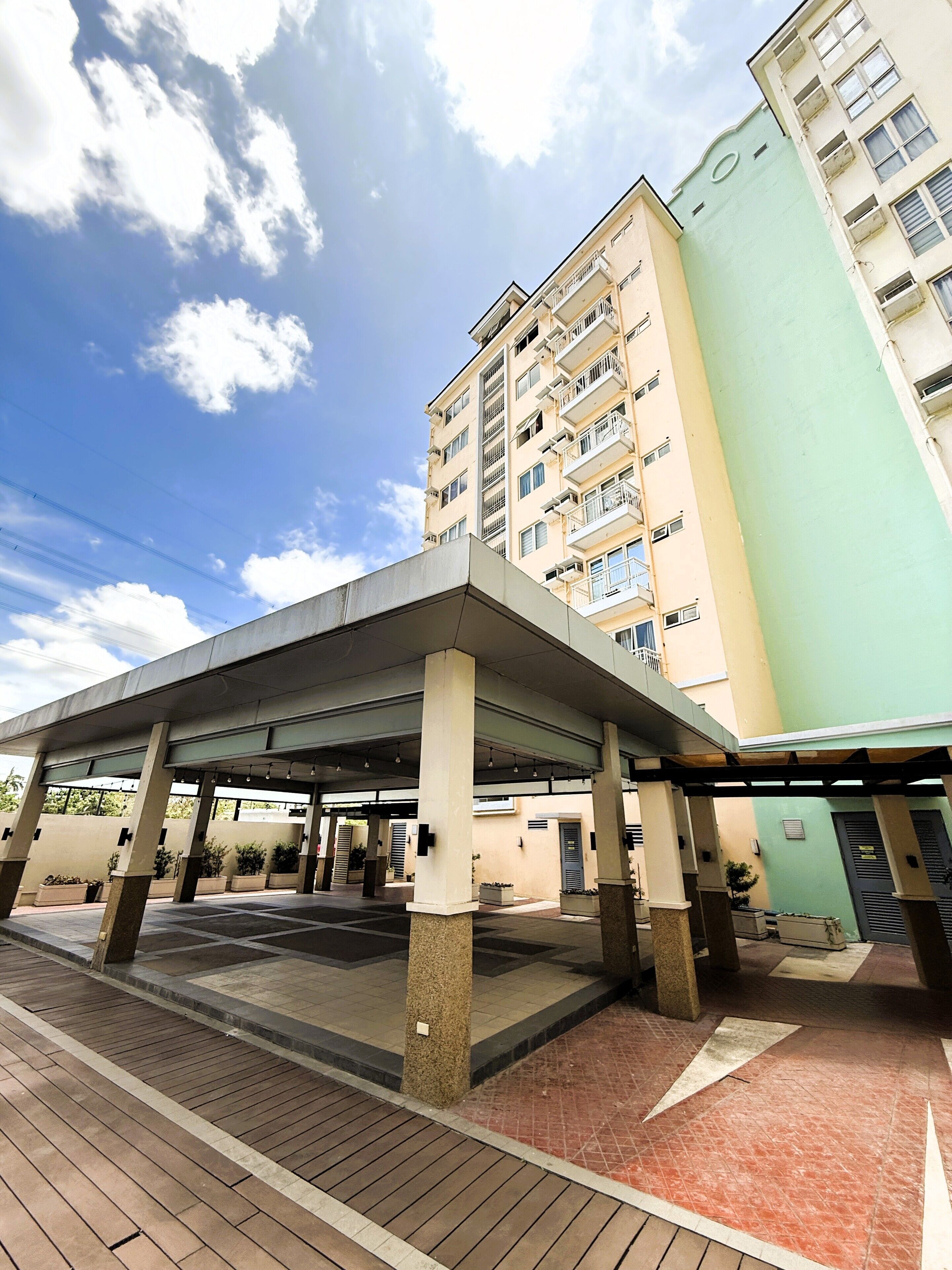 Outdoor banquet area