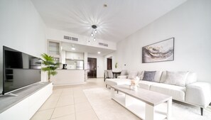 Apartment, City View | Living area - KOHH - 1BR in Oasis Residence 4 (Dubai)