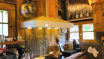Chalet Les Trolles With Private Indoor Jacuzzi | Private kitchen | Highchair