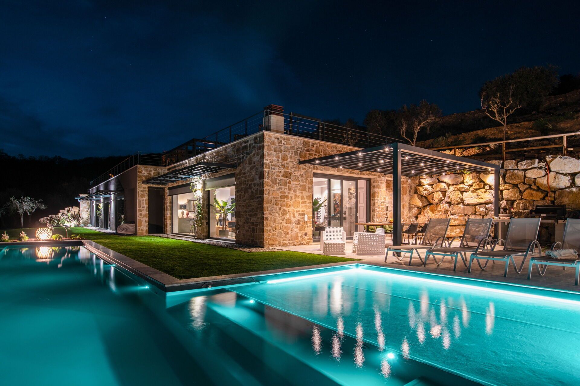 Una piscina riscaldata