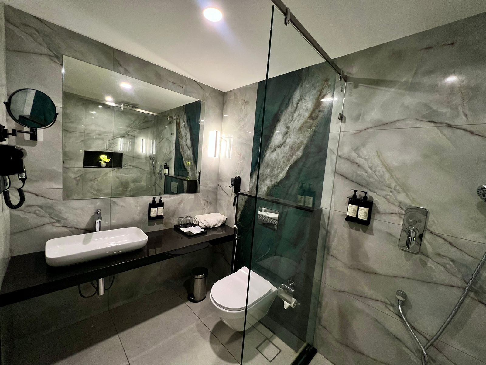 Premium Room | Bathroom | Shower, towels, soap, shampoo
