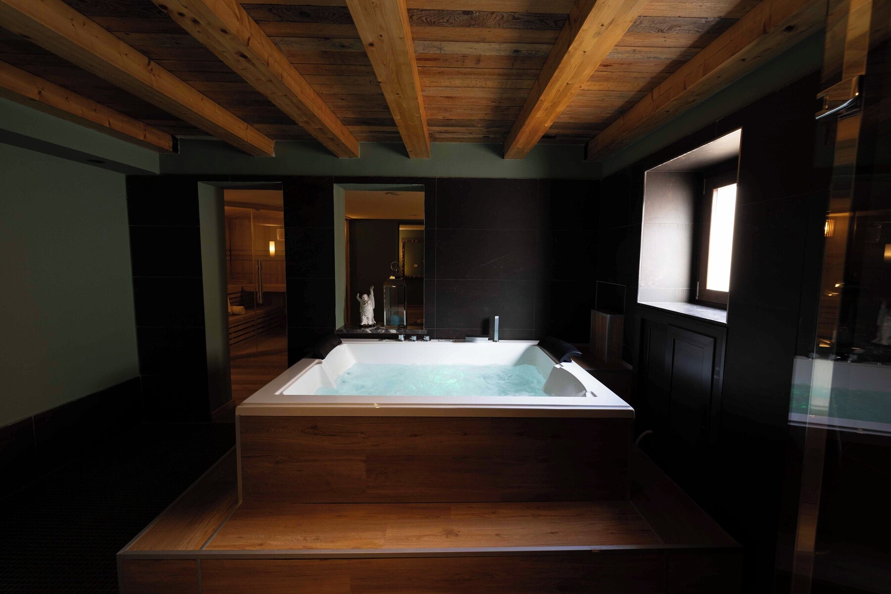 Sauna, hot tub, steam room