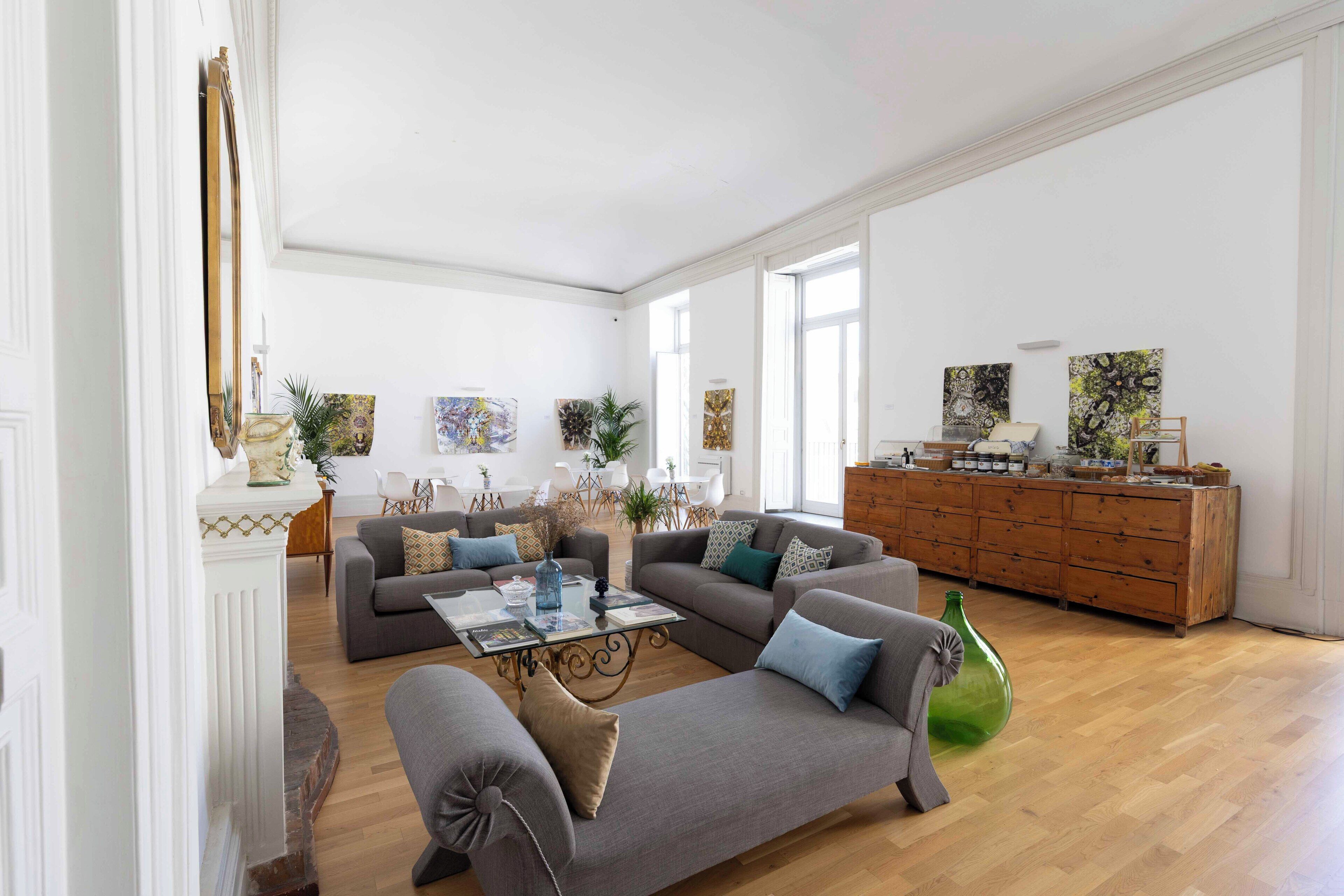 Zona de estar del vestíbulo