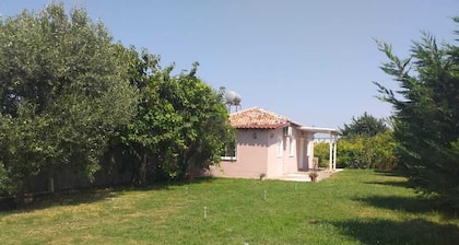 Charming 1-bedroom villa in serene Shkoder with WiFi, AC and Garden view.