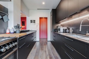 Appartement, 1 chambre, non-fumeur, vue ville | Cuisine privée