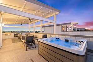 Terrace/patio - Gulf Views from Rooftop with Hot Tub! LSV/Golf Cart & Bikes Included! (Inlet Beach)