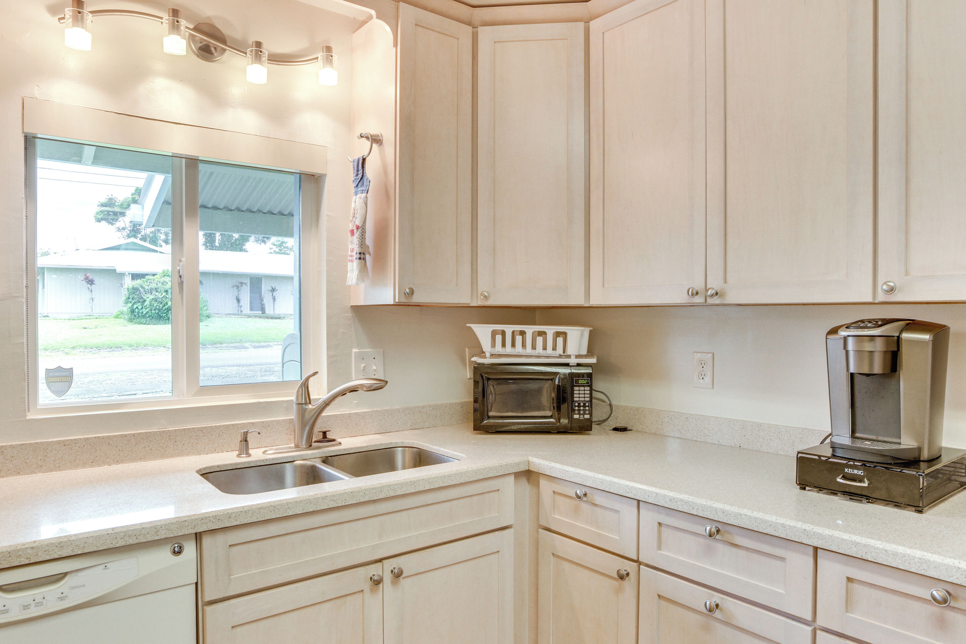 Microwave, oven, stovetop, dishwasher