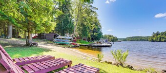 Inlet Lakefront Home: Private Dock & Beach Access!