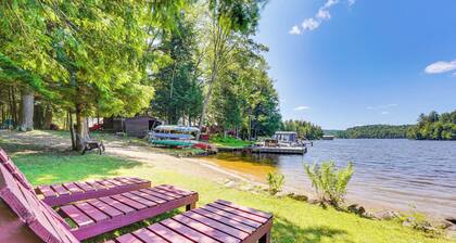 Inlet Lakefront Home: Private Dock & Beach Access!