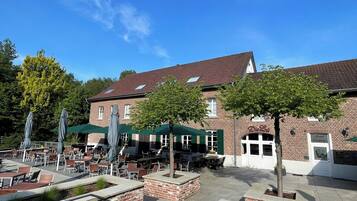 Regional cuisine, garden views