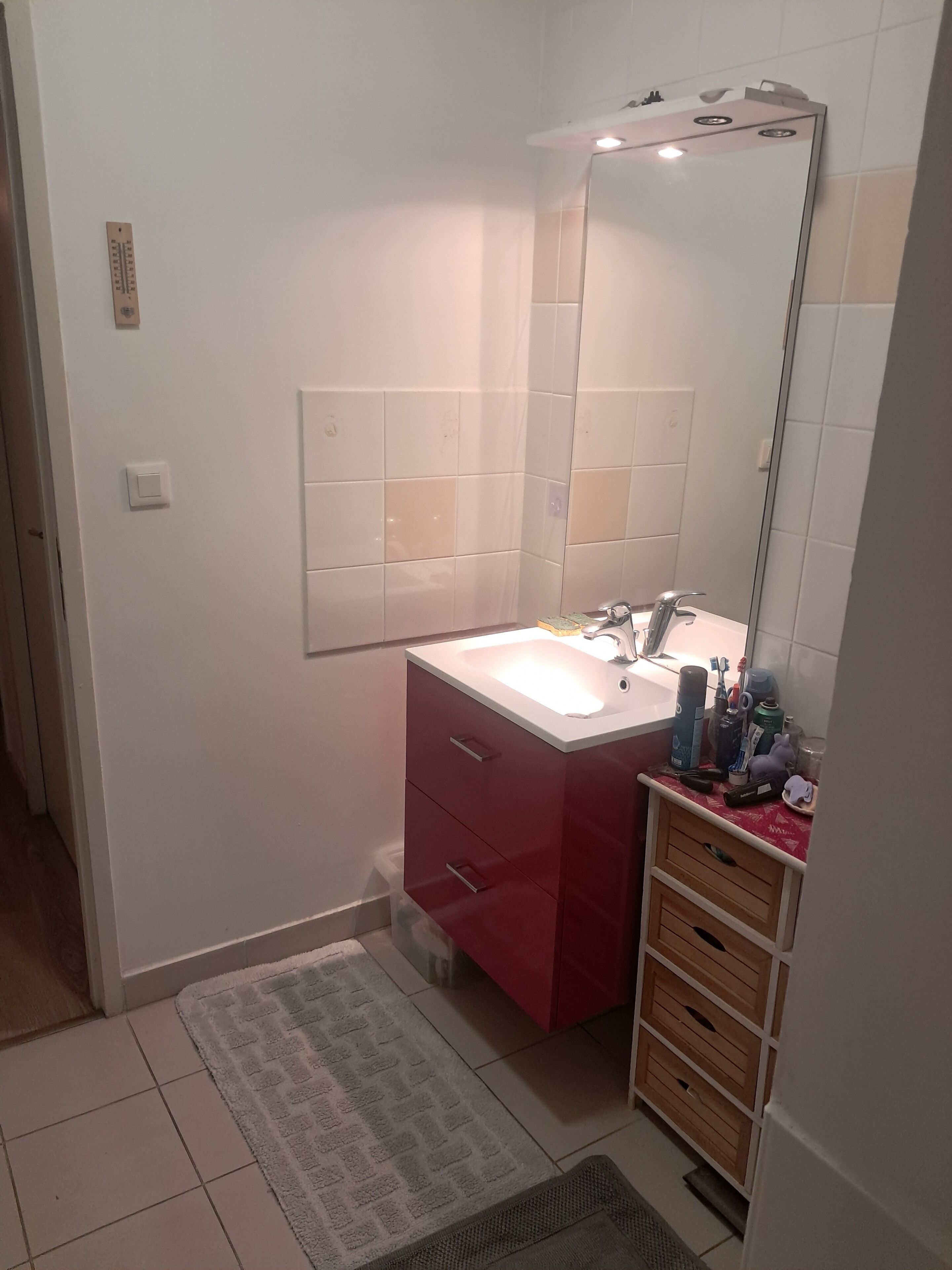 Shower, soap, shampoo, toilet paper