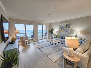 Condo, 3 Bedrooms | Living area | Smart TV - Direct Oceanfront Margate With Access To Resort Amenities, 1003 3 Bedroom Condo (Myrtle Beach)
