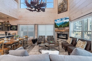Cabin, 3 Bedrooms | Living area - Abide 3 Bedroom Cabin by RedAwning (Pigeon Forge)