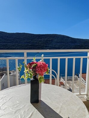 Outdoor dining - Studio apartment with Sea view 301 (Neum)