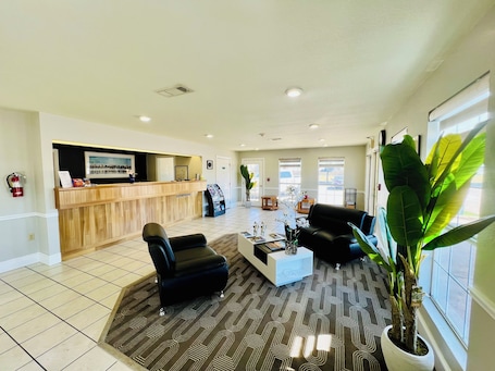 Mostrador para check-in y check-out