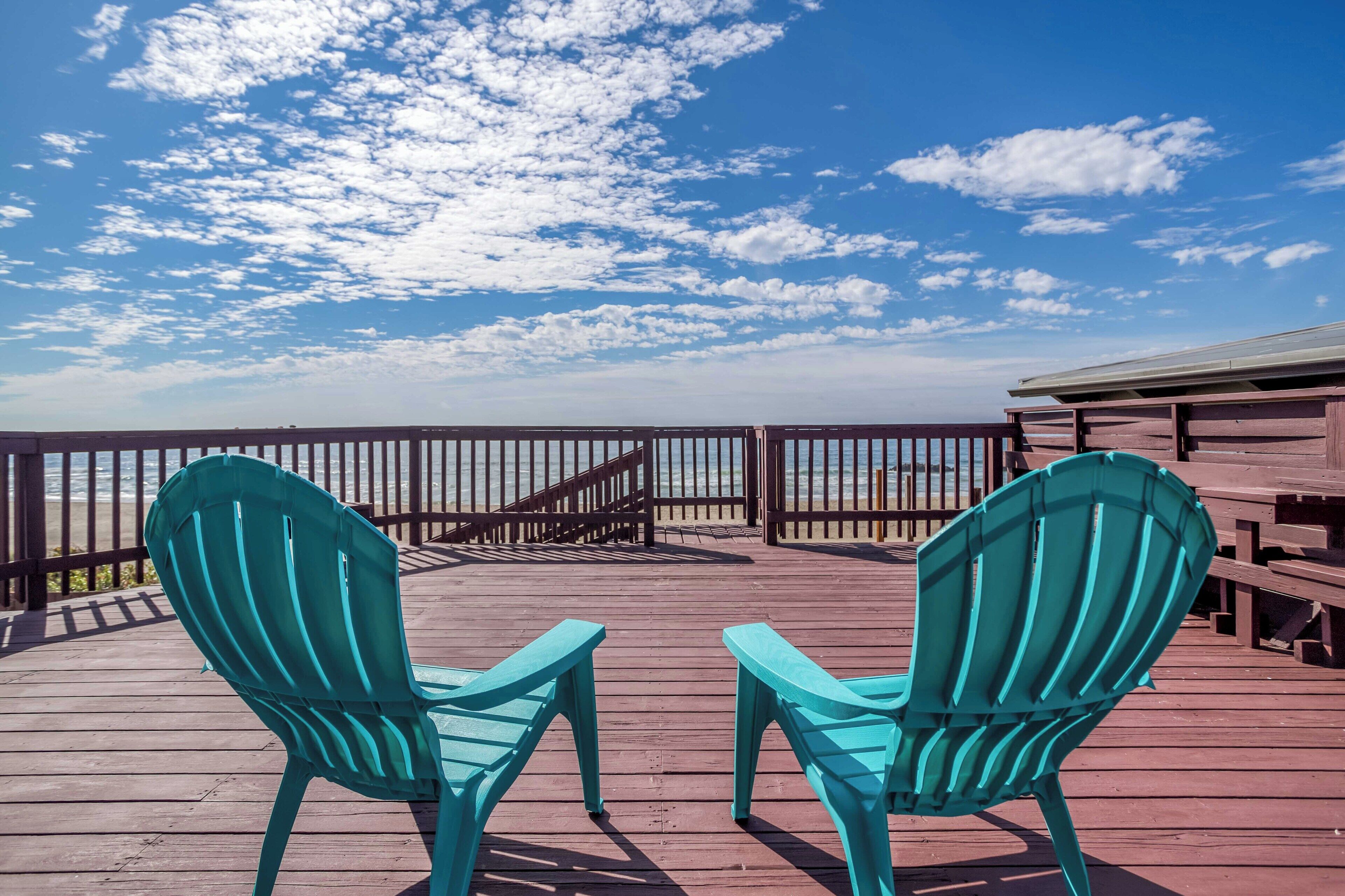 Panoramic Oceanfront Views in this Single-Level 50’s Classic, Easy Beach Access!