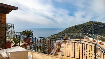 Chambre Double Panoramique, balcon, vue mer