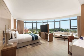 行政套房, 1 张特大床, 无烟房, 河景