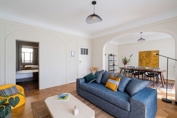 Comfort Apartment, 2 Bedrooms, Kitchen | Living area | Flat-screen TV - Smartflats - Esplanade Brussels (Brussels)