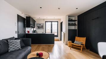 Comfort Apartment, 1 Bedroom, Terrace | Living area | Flat-screen TV