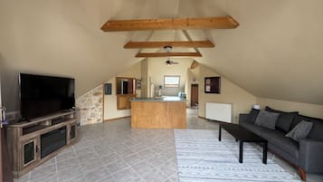 TV connectée, cheminée