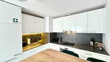 Comfort-Apartment, Bergblick | Eigene Küche