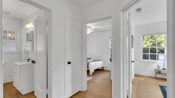 2 bedrooms, desk, travel crib, free WiFi