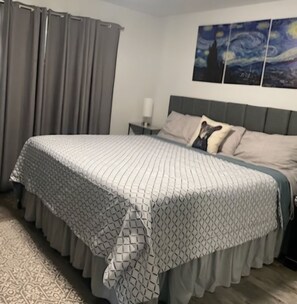 3 bedrooms, iron/ironing board, travel cot, WiFi