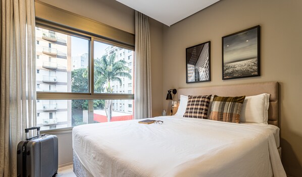 Apartment | Blackout drapes, iron/ironing board, free WiFi, bed sheets - Terraço Oscar Freire by Viva - Prédio novo ao lado do Hospital das Clínicas e do metrô (São Paulo)