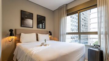 Departamento Premier | Cortinas blackout, tabla de planchar con plancha y wifi gratis